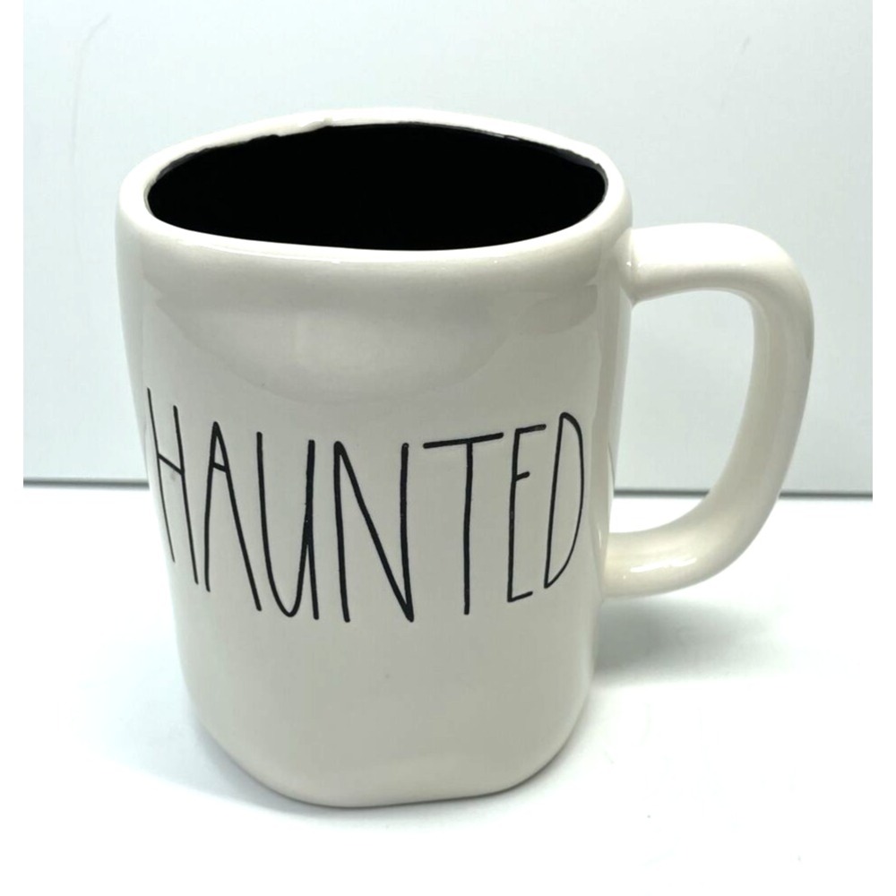 Rae Dunn Halloween Haunted‎ Mug White Artisan Collection By Magenta